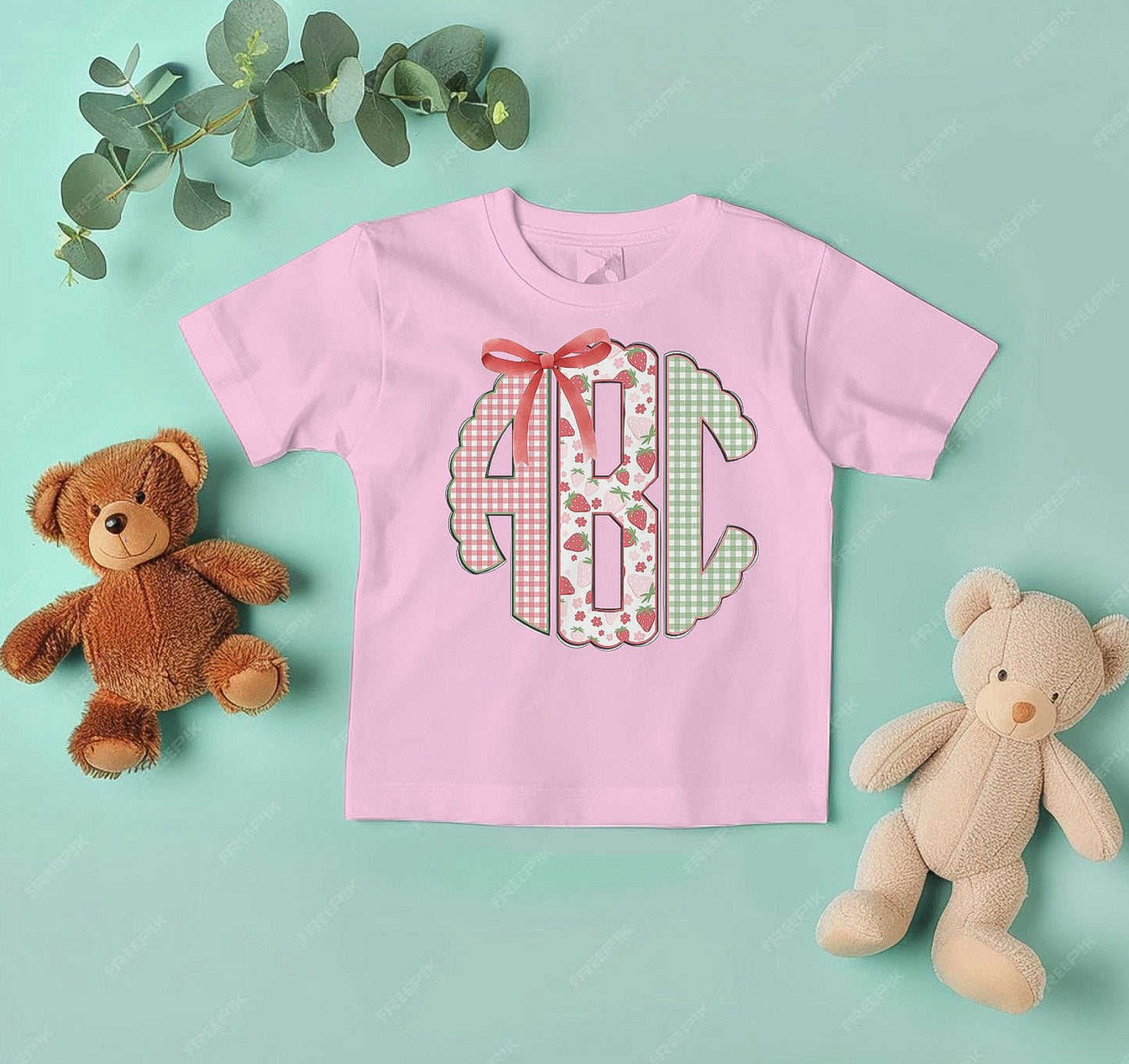 Watermelon Kids Initial Shirt