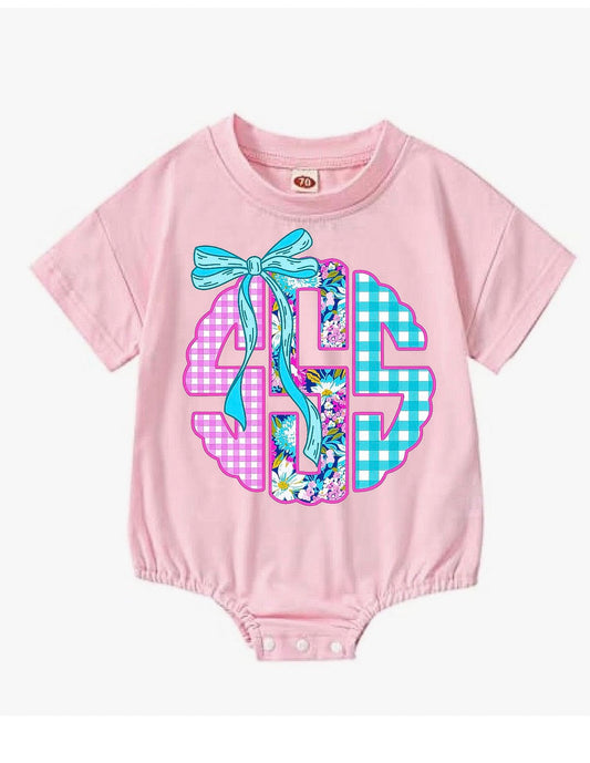 Floral Initial Bubble