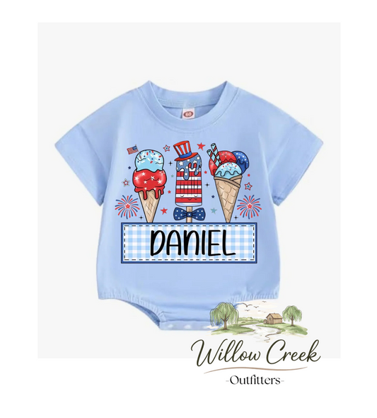 IceCream 4th Of July Bubble