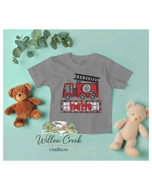 Boys Firetruck Shirt