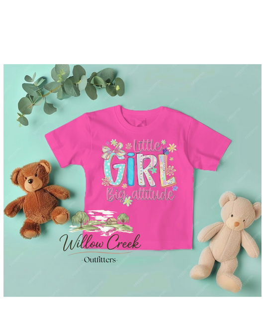 Little Girl Big Attitude Kids Shirt